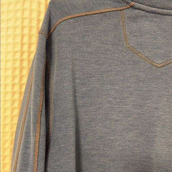 Eddie Bauer Blue Men's Quarter-Zip Size L - Picture 5 of 5